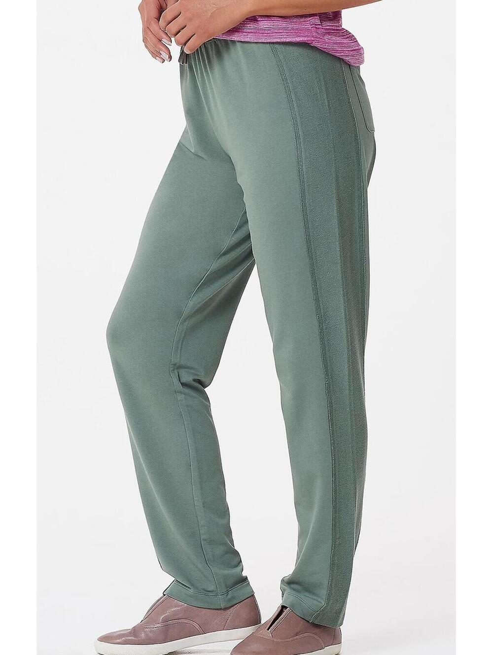 2894 zuda Z-Knit Straight Leg Pants with Seaming AGAVE GREEN sz 4X